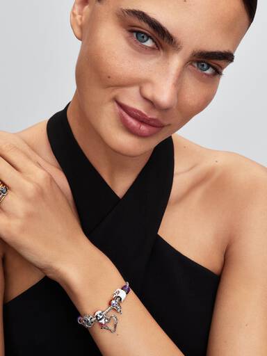 Anillo Corazón Morado Sally de Pesadilla antes de Navidad de Disney