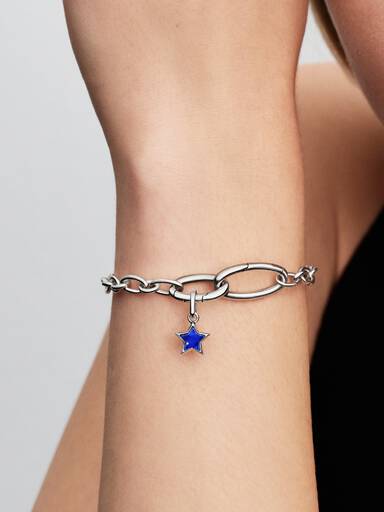 Charm Colgante Mini Estrella Azul