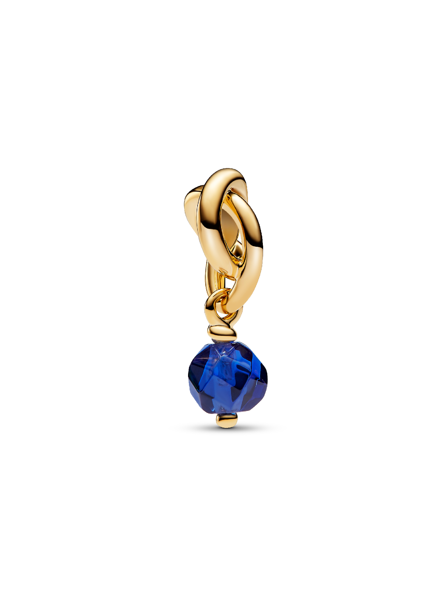 Charm Colgante Círculo Eternity Azul Facetado
