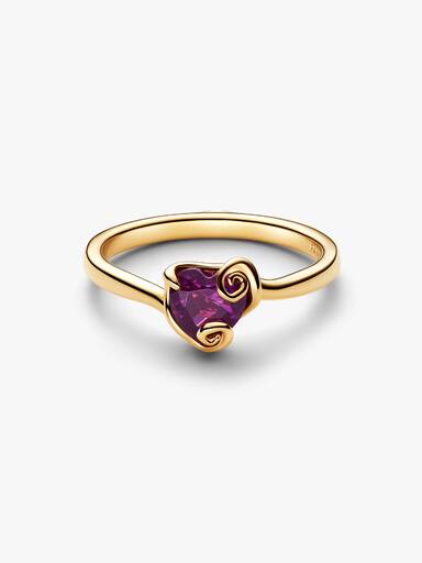 Anillo Corazón Morado Sally de Pesadilla antes de Navidad de Disney