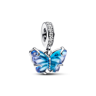 Charm Colgante de Cristal de Murano Mariposa 