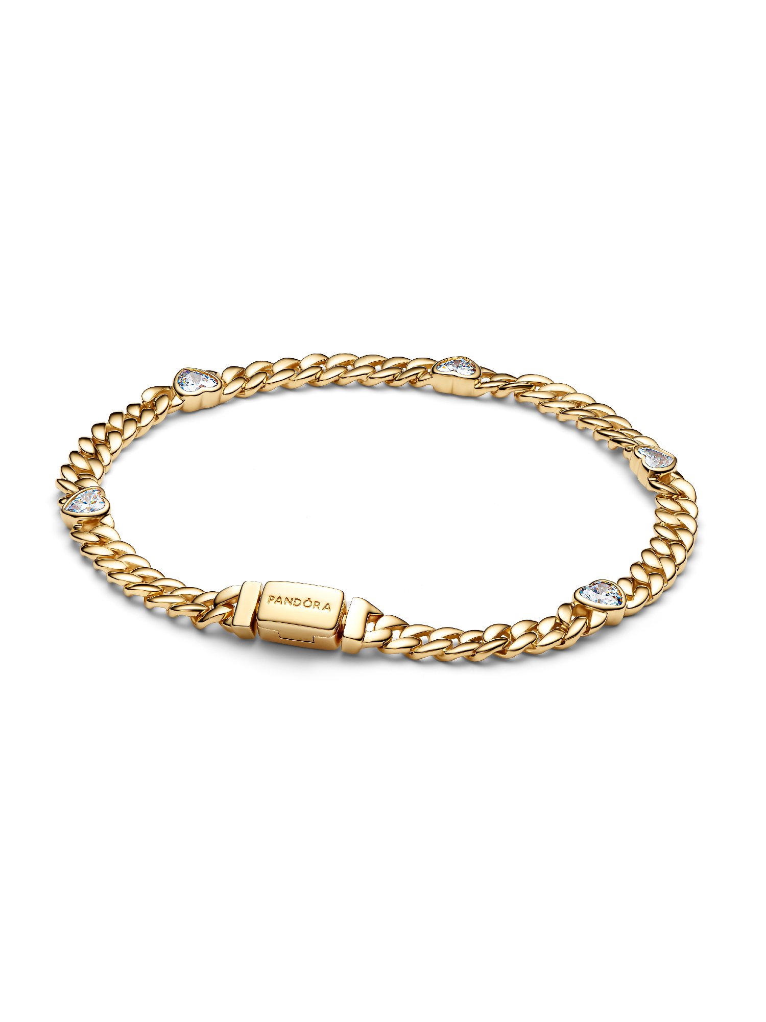 Pulsera de Cadena Cubana Corazón