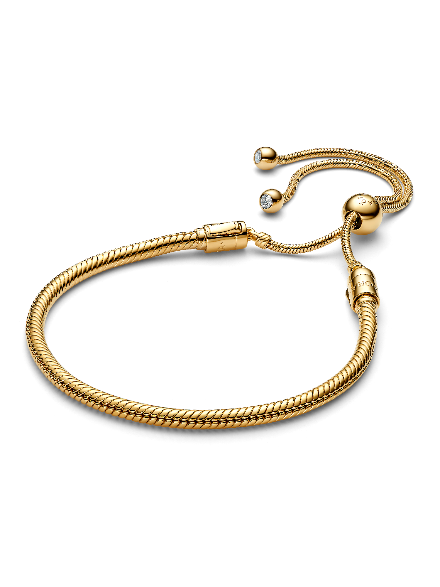 Pulsera Pandora Moments Cadena de Serpiente con cierre Deslizante