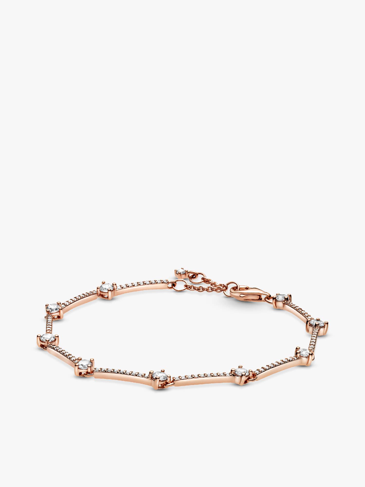 Pulsera Barras de Pavé Brillante