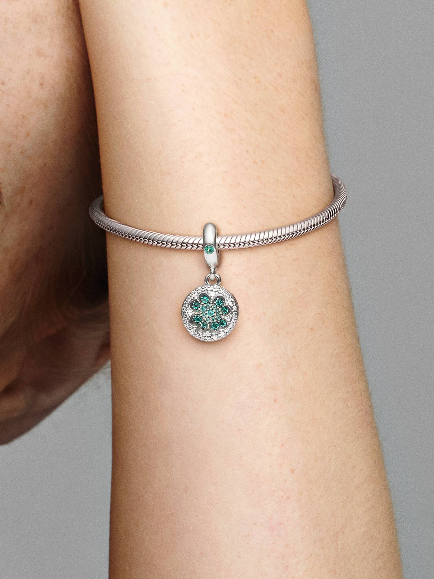 Charm Colgante Trébol de Cuatro Hojas de la Suerte