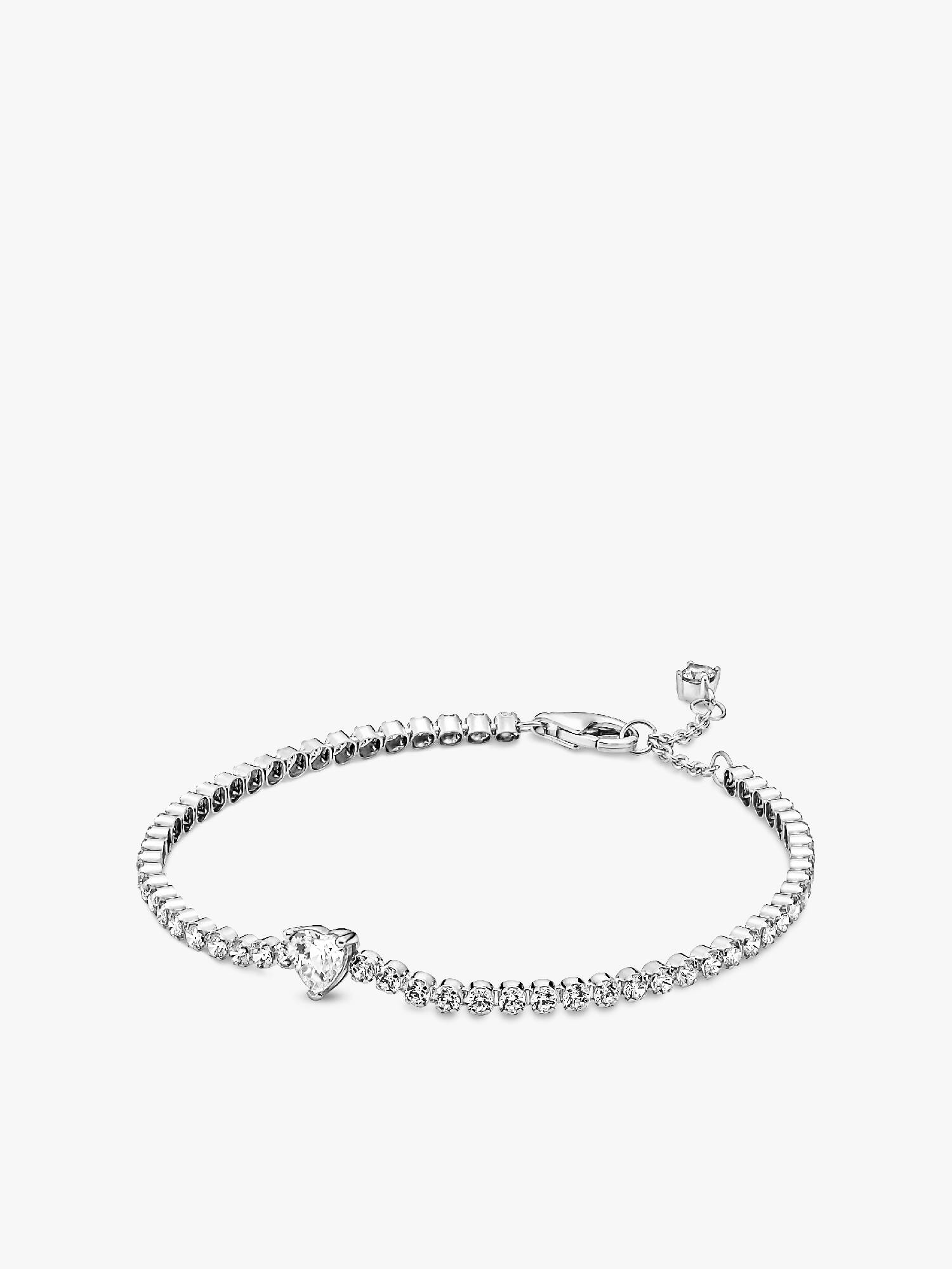 Pulsera de Tenis Corazón Brillante
