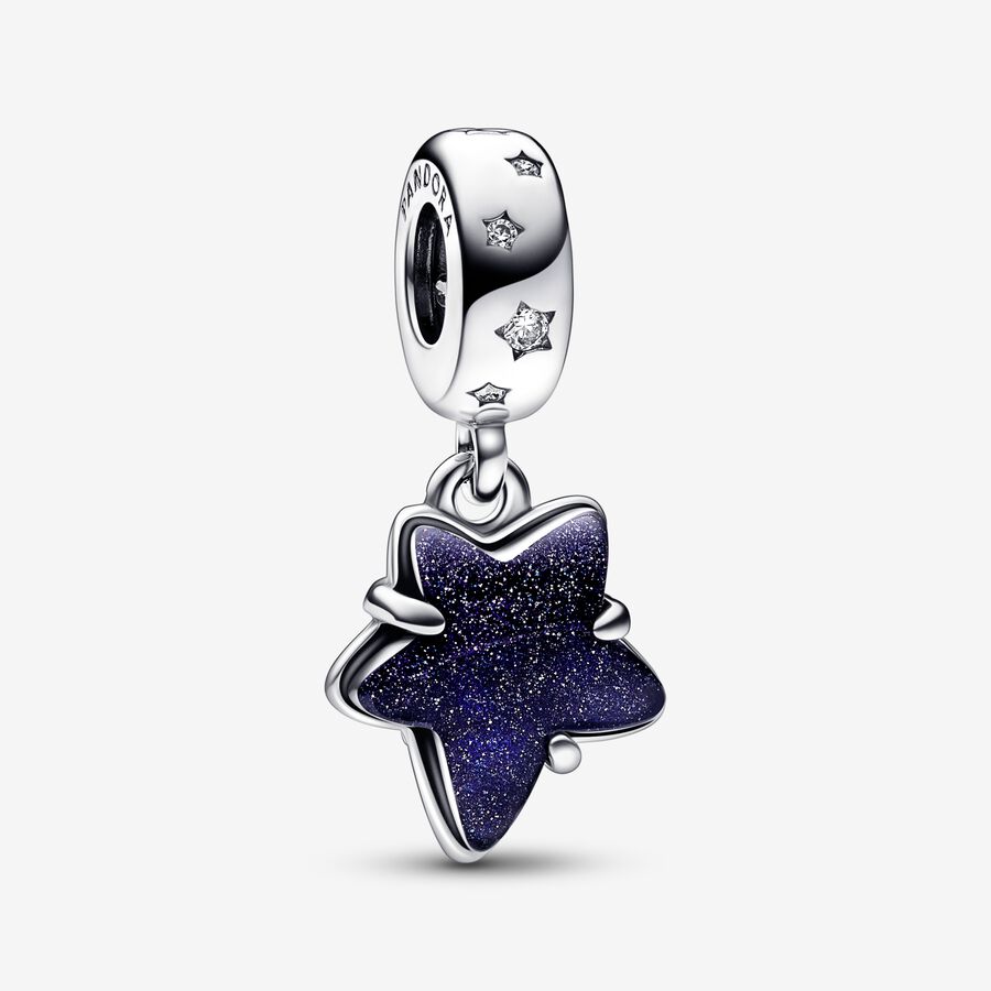 Charm colgante de Murano Estrella de Celestial | Pandora