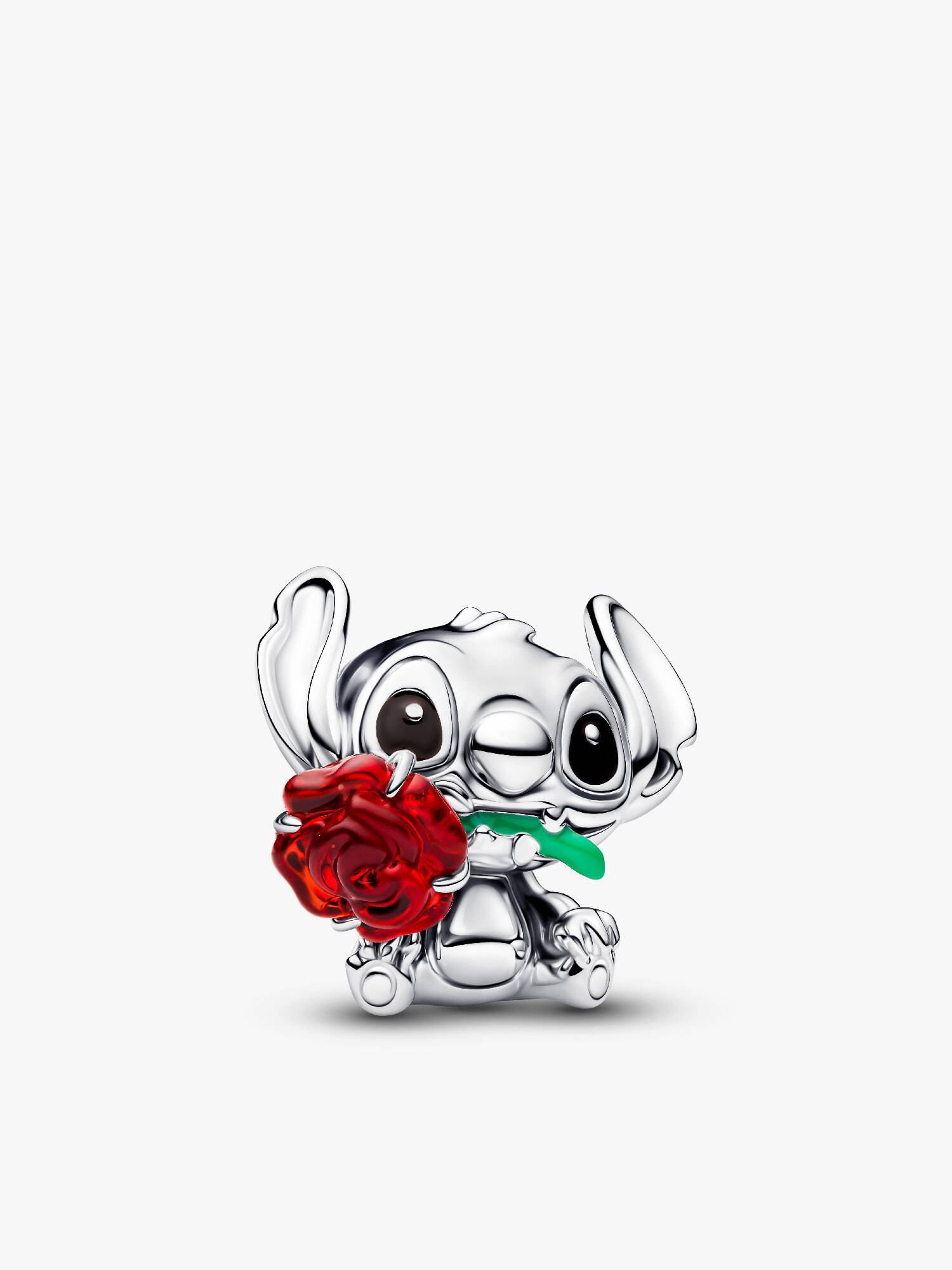 Charm Stitch de Disney con Rosa Cristal de Murano