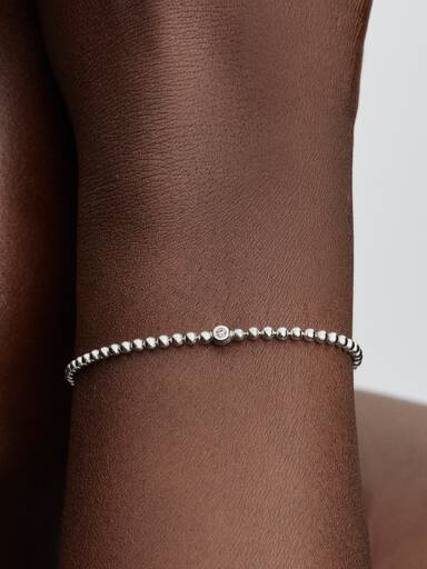 Pulsera Cuentas y Gemas Brillantes