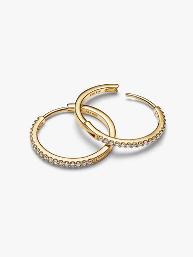 Pendientes de Aro Brillantes