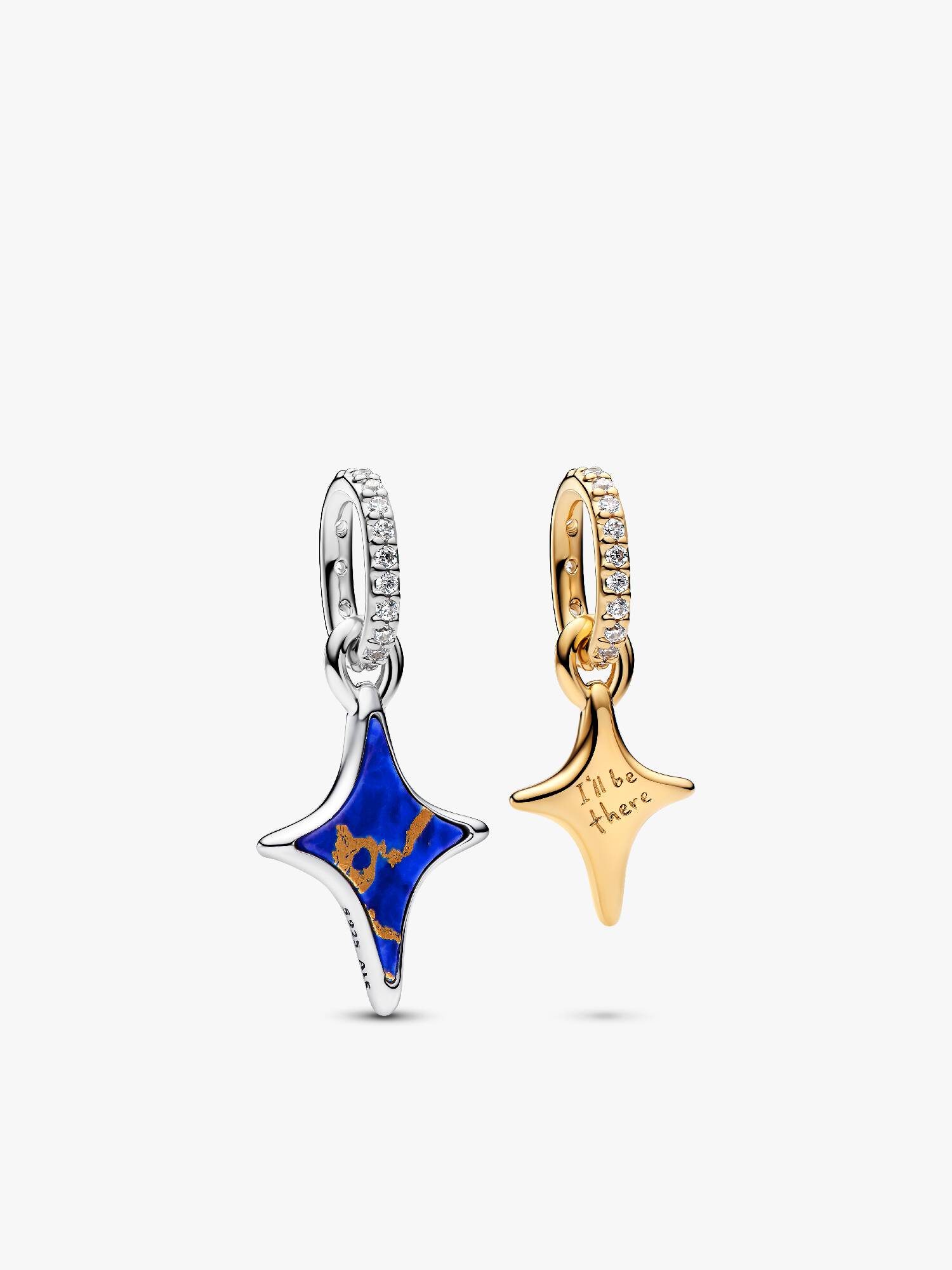 Charm Colgante Doble Estrellas Divisibles