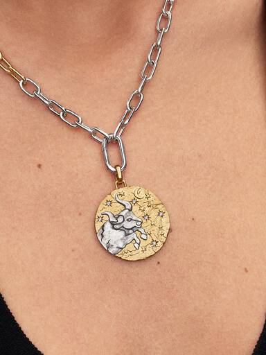 Charm Medallón XL Zodiaco Tauro