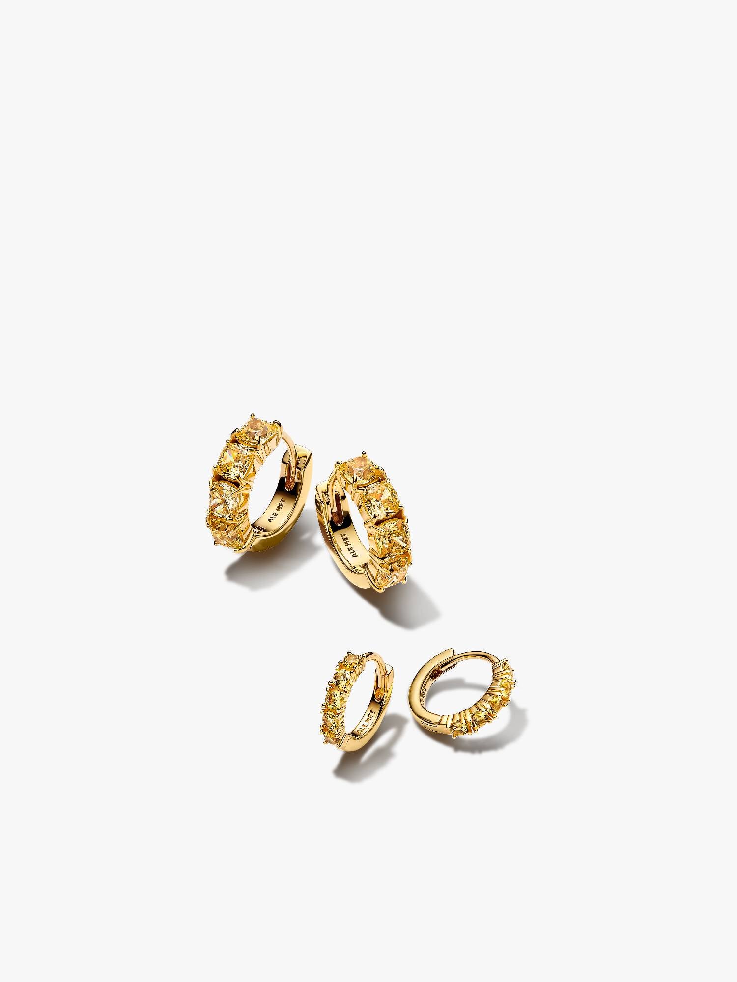 Conjunto de Pendientes "Yellow-World"