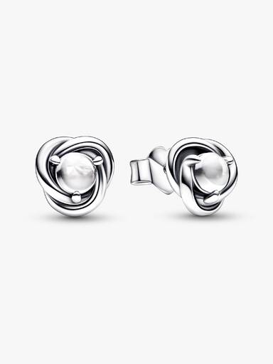 Pendientes de botón Circulo Eternity Abril