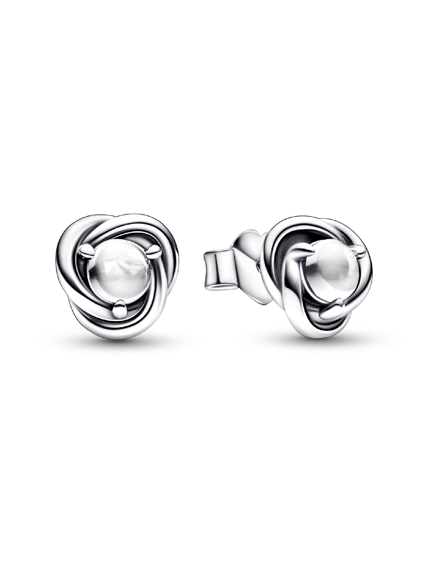 Pendientes de botón Circulo Eternity Abril