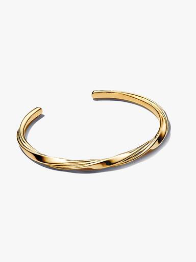 Pulsera Rígida Abierta Entrelazada