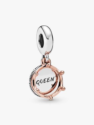Charm Colgante Reina y Corona Real