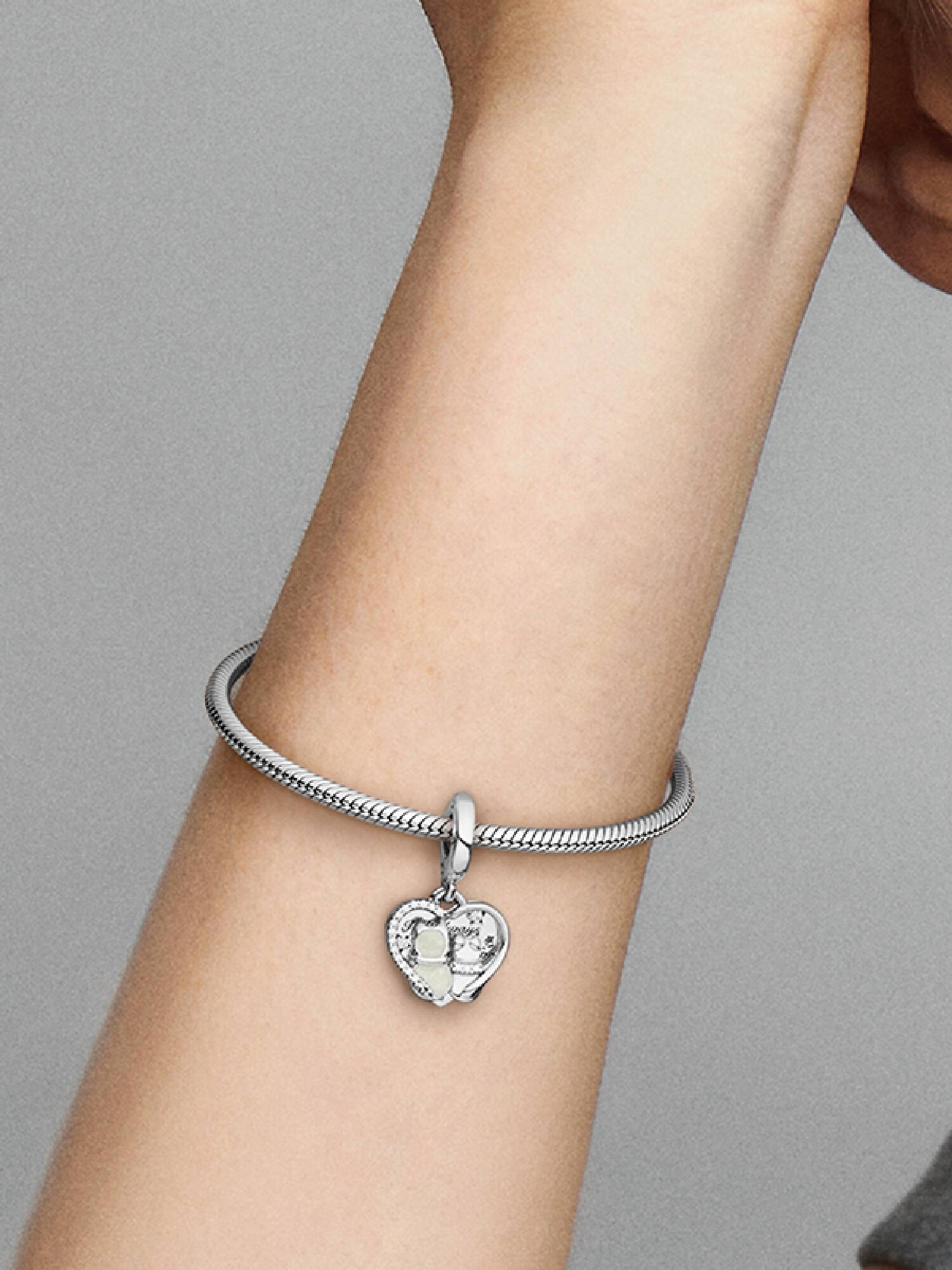 Charm Colgante Gatos y Corazones