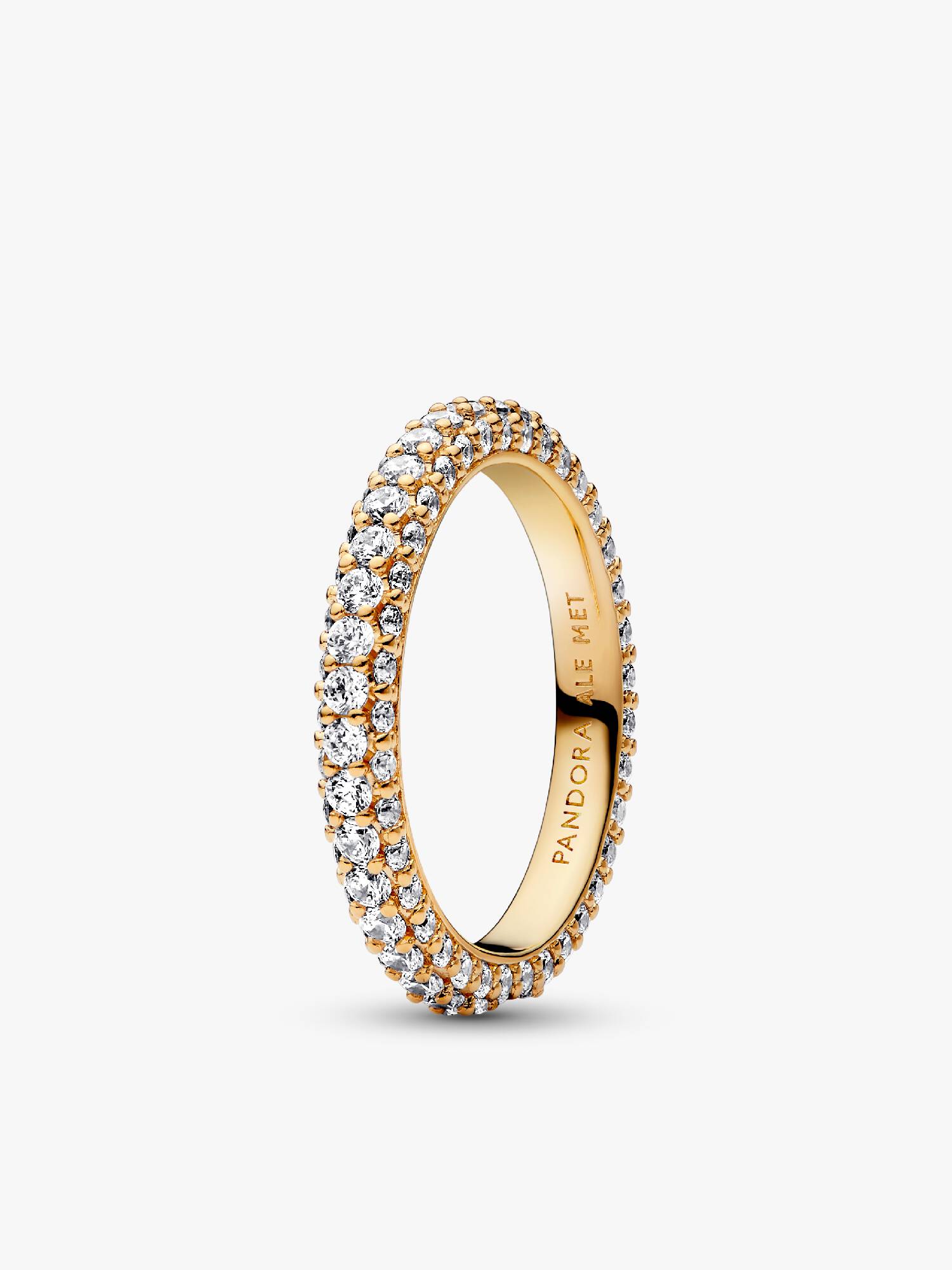 Anillo Fila en Pavé Grabable