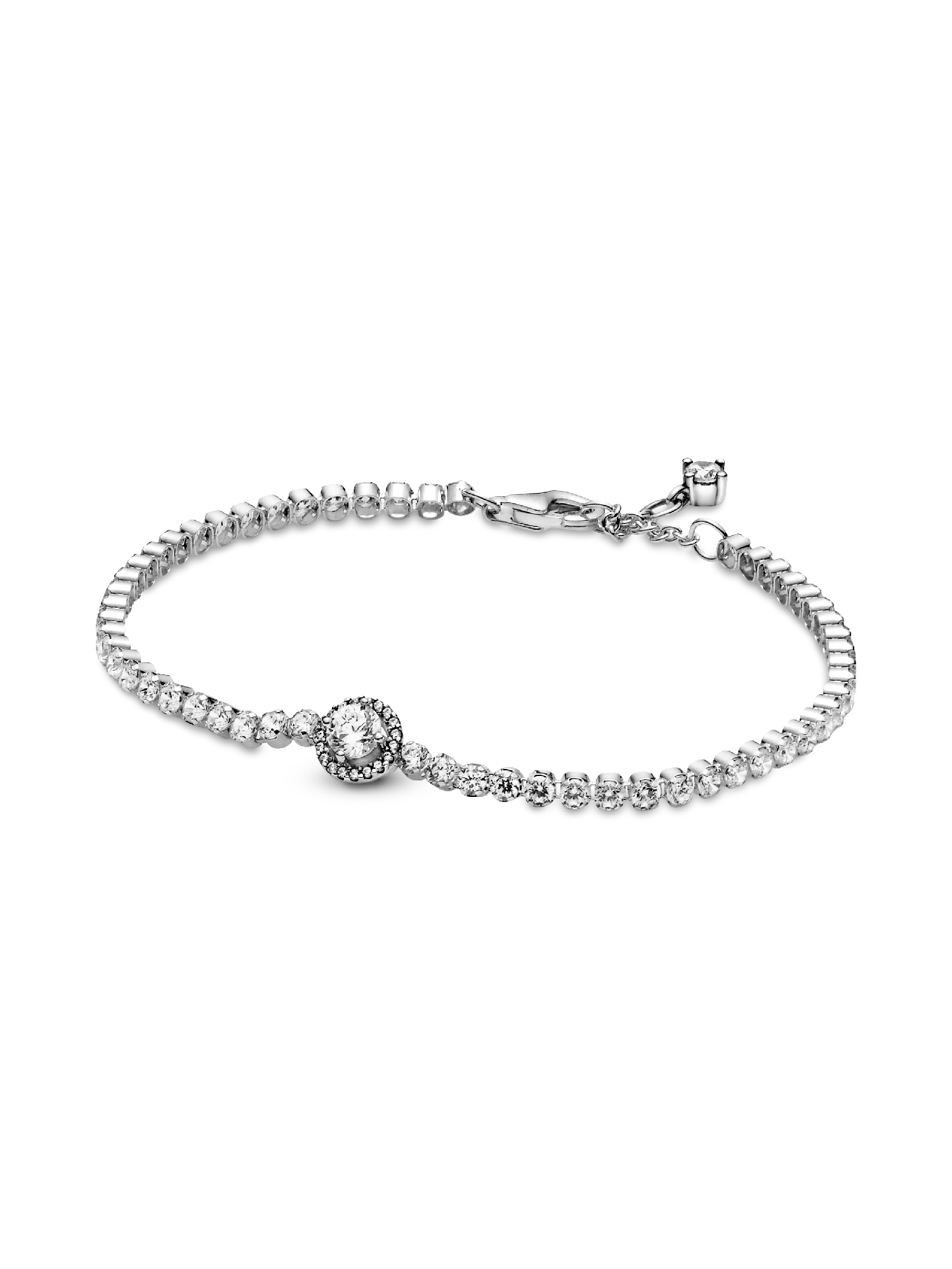 Pulsera de Tenis Halo Brillante