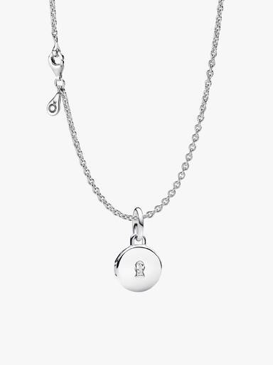 Conjunto de Regalo Collar y Charm Medalla Grabable