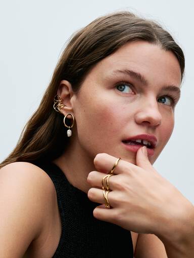 Ear Cuff Infinito Forma Orgánica