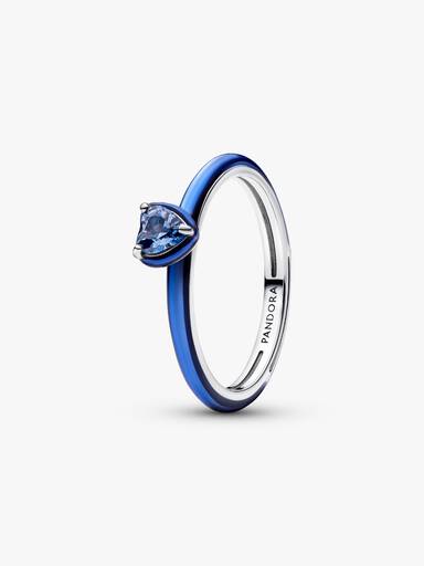 Anillo Corazón Chakra Azul