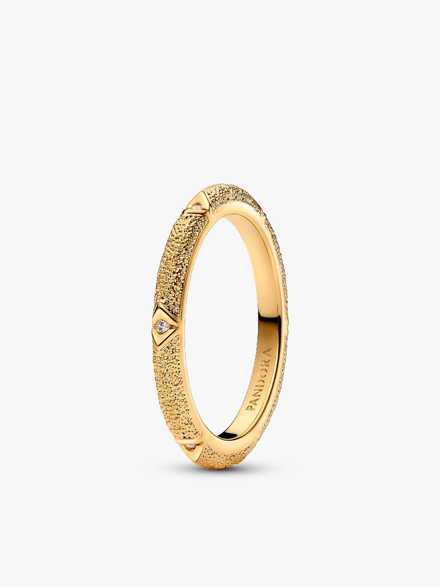 Anillo Textura y Gemas