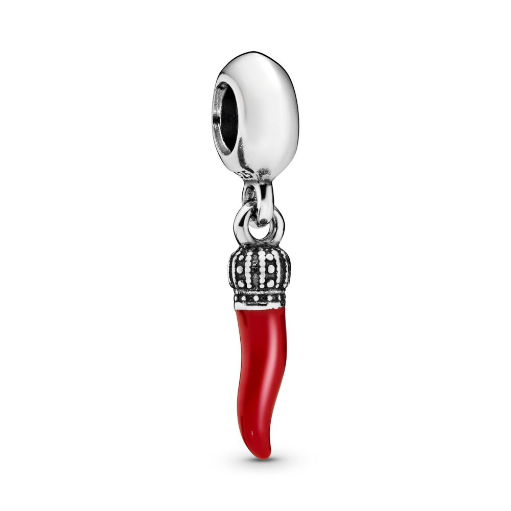 Pandora Charm Colgante Corno en Rojo