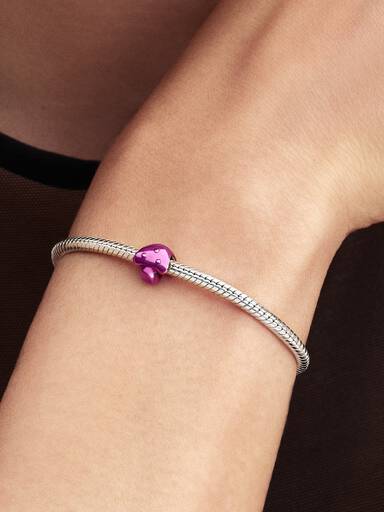 Charm Mini Seta Rosa