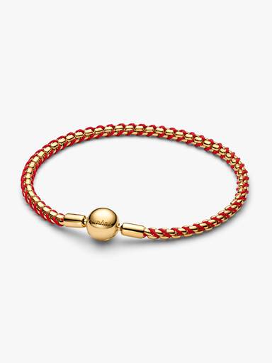 Pulsera Cadena Caja Cordón Rojo