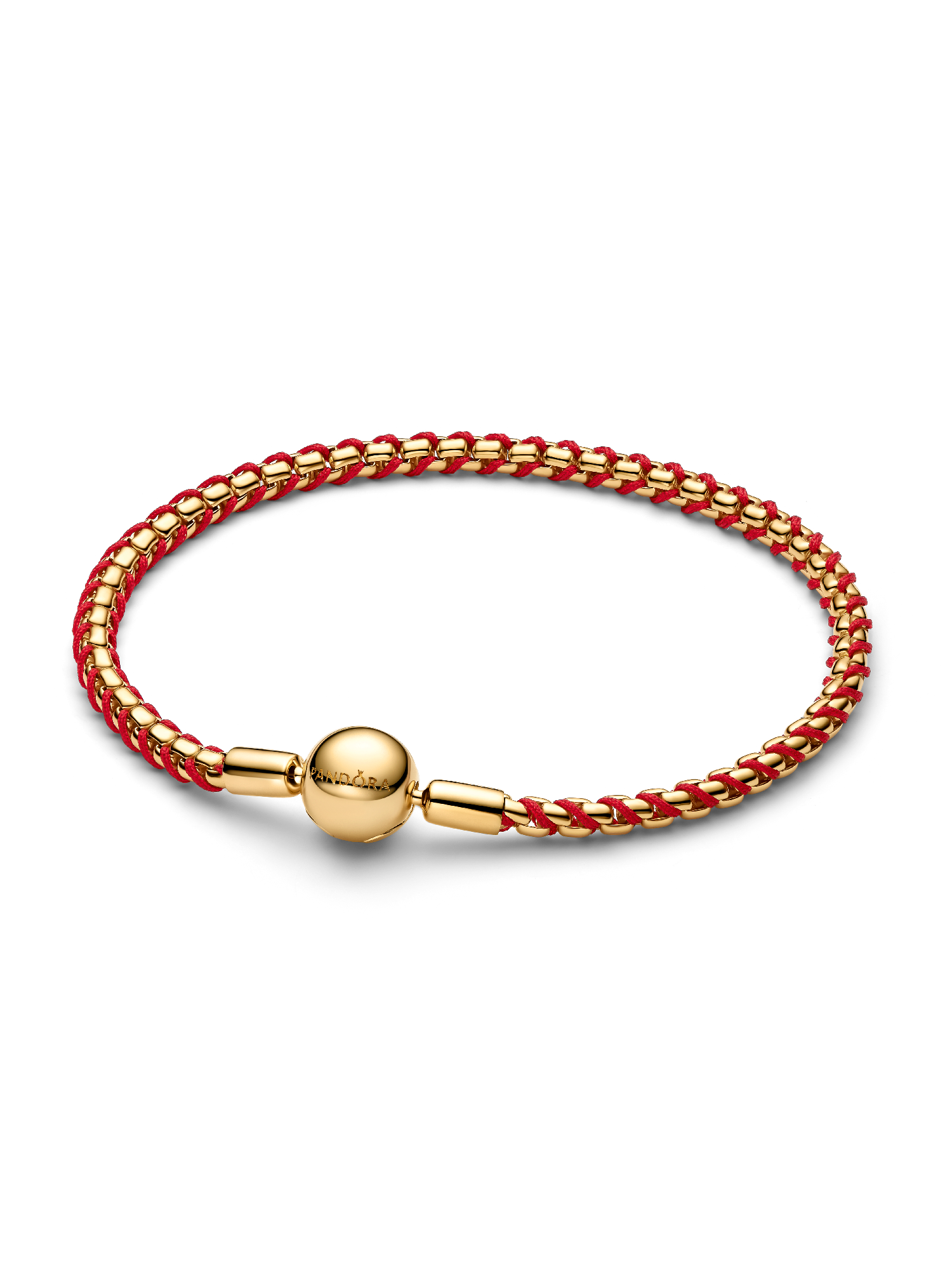 Pulsera Cadena Caja Cordón Rojo