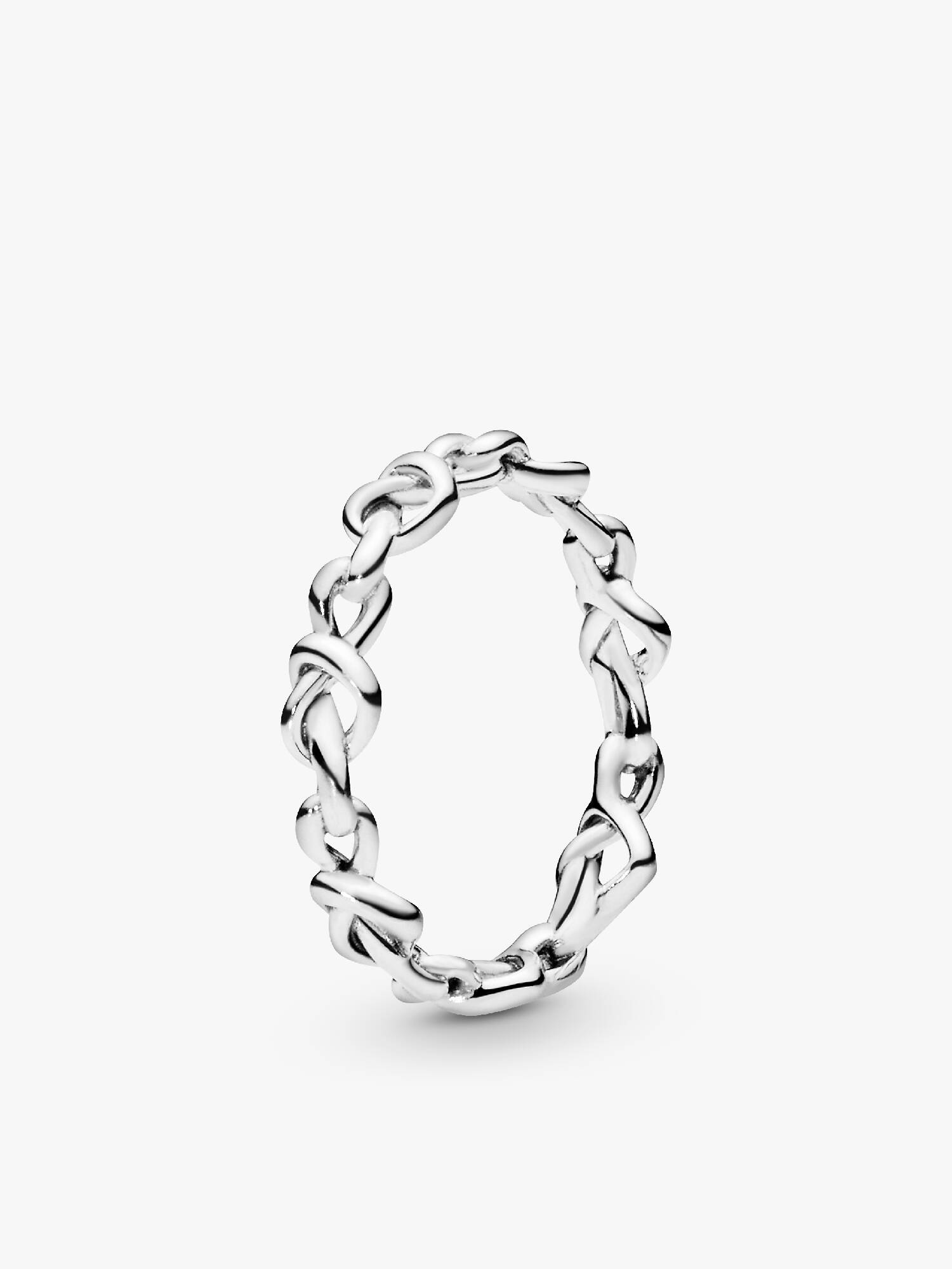 Anillo en plata de ley Corazones Anudados