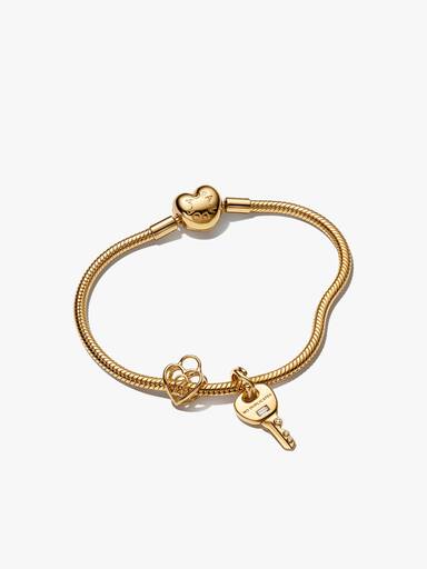 Conjunto de Pulseras Candado, Corazón y Llave