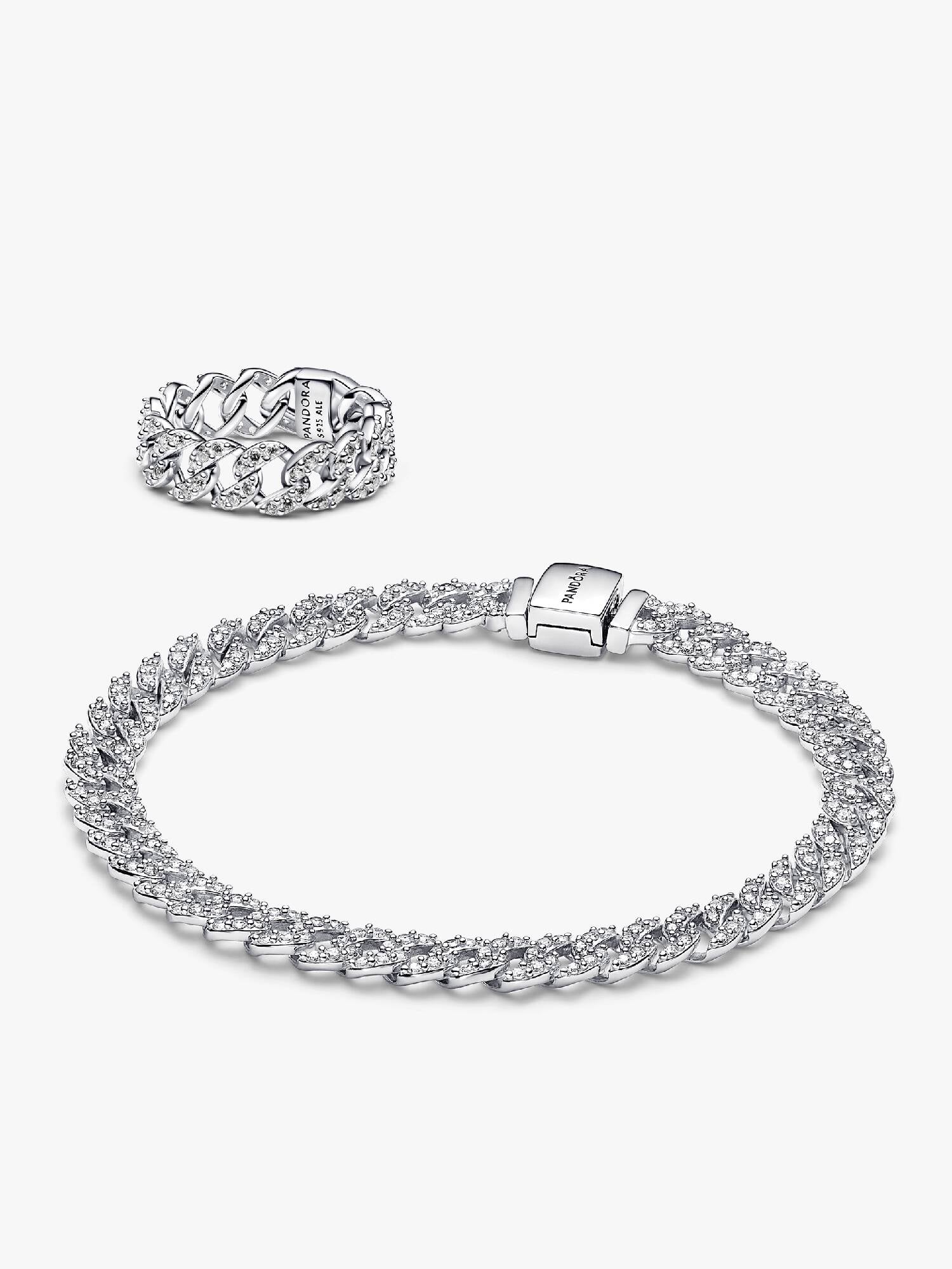 Conjunto de Regalo Pulsera Cubana en Pavé