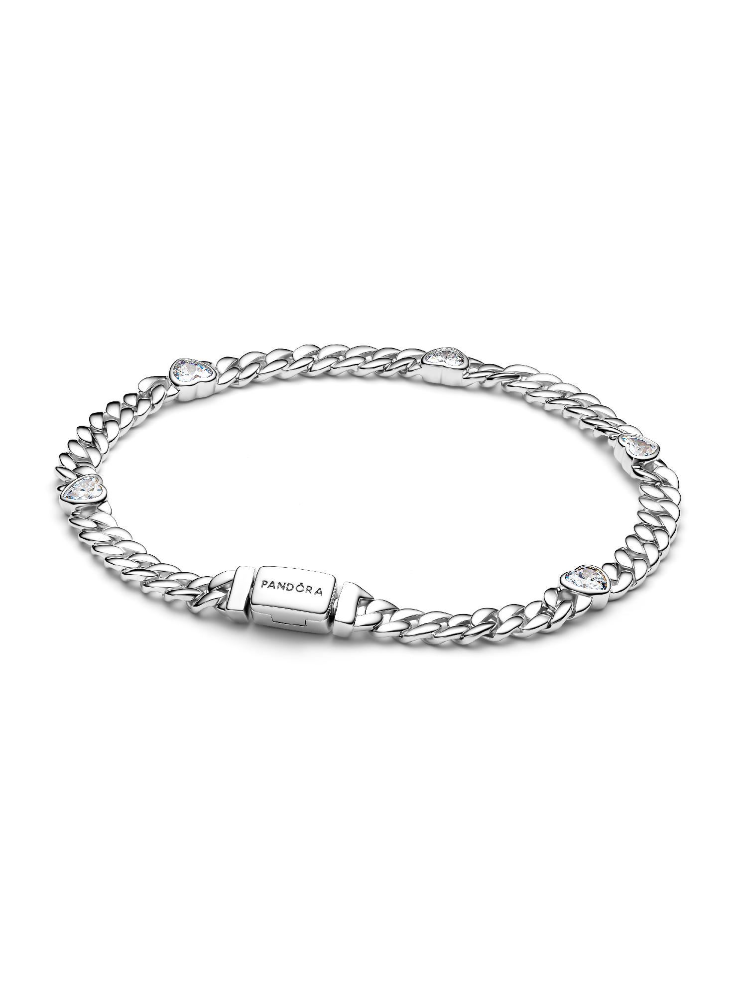 Pulsera de Cadena Cubana Corazón