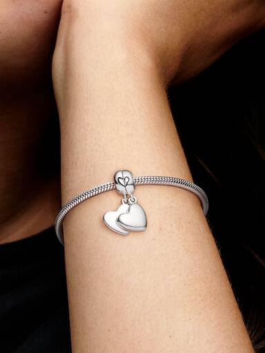 Charm colgante en plata de ley Amor de Madre e Hijo