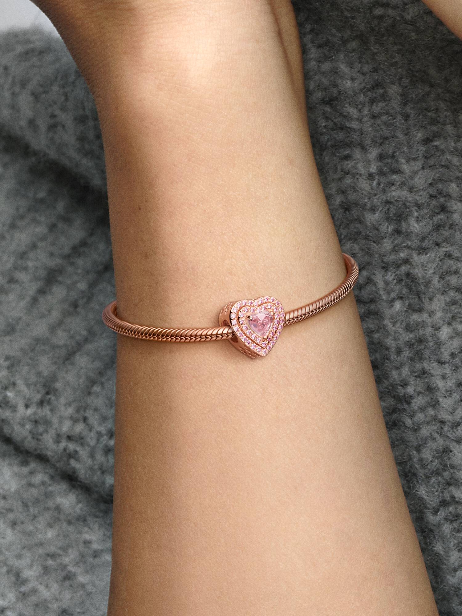 Charm Corazón Nivelado Brillante