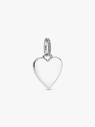Colgante Etiqueta Corazón Grabable