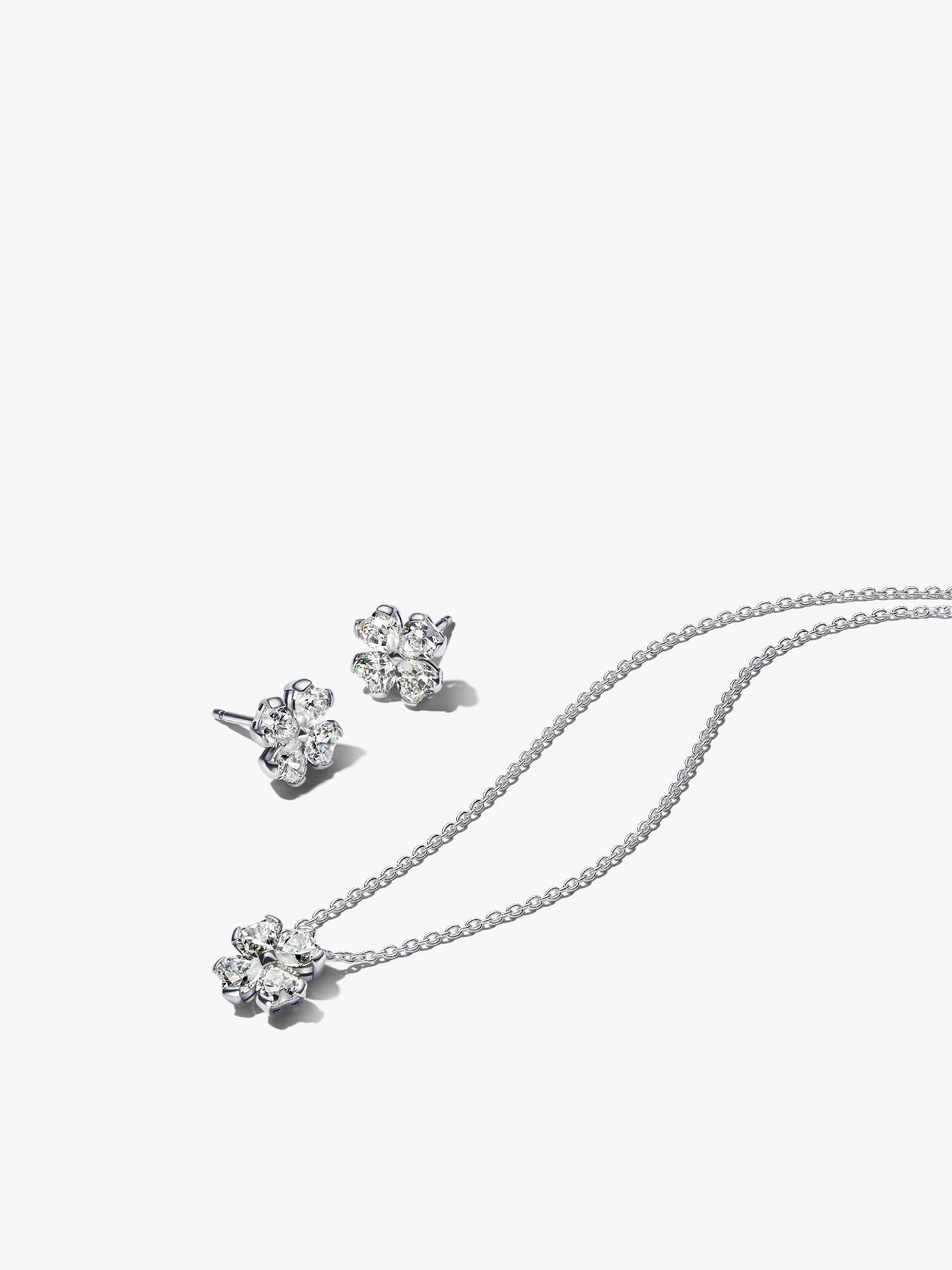 Conjunto de Regalo Trébol de la Suerte Brillante de Pandora Timeless