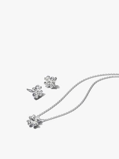 Conjunto de Regalo Trébol de la Suerte Brillante de Pandora Timeless