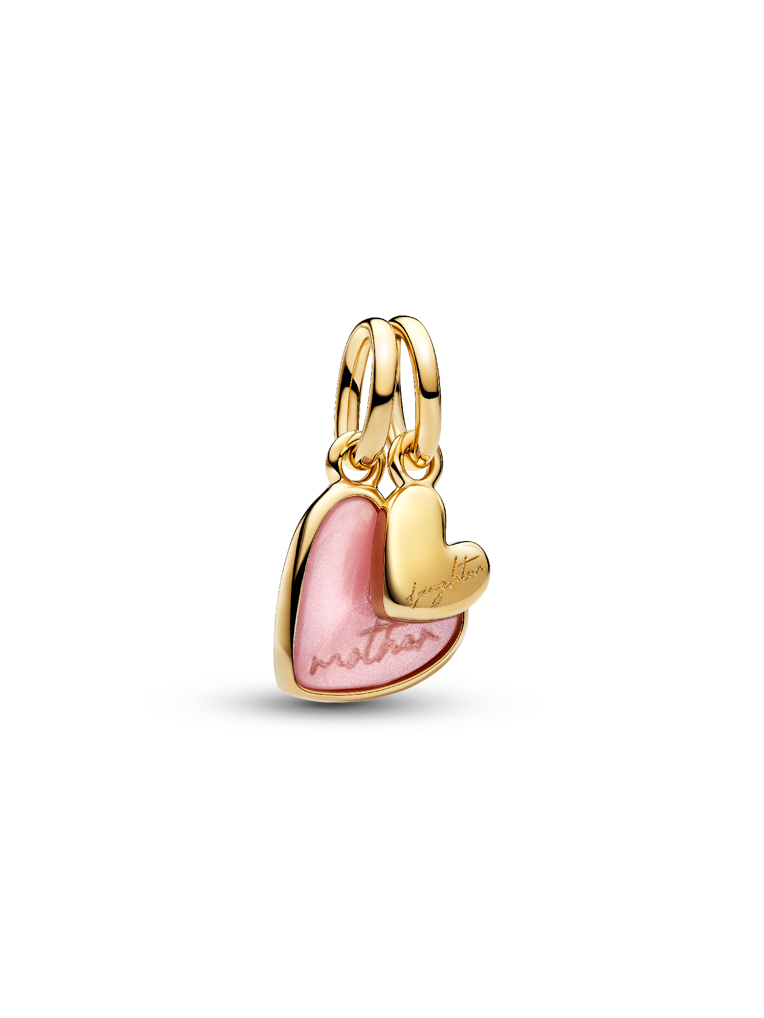 Charm Colgante Divisible Madre e Hija Rosa