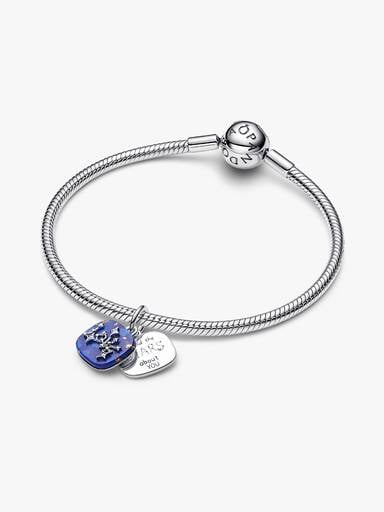 Charm Colgante Doble Constelación Amor Azul Celestial