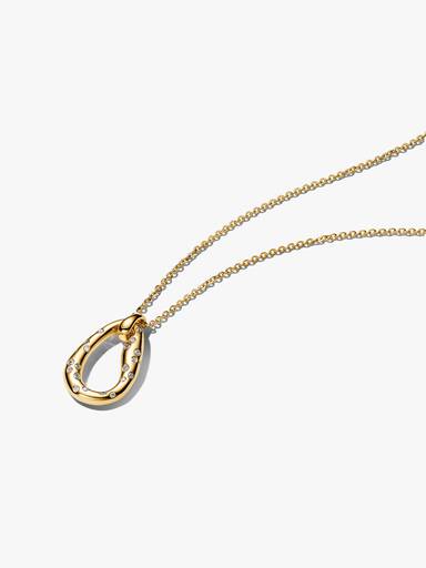 Collar Forma Orgánica Gemas Engastadas