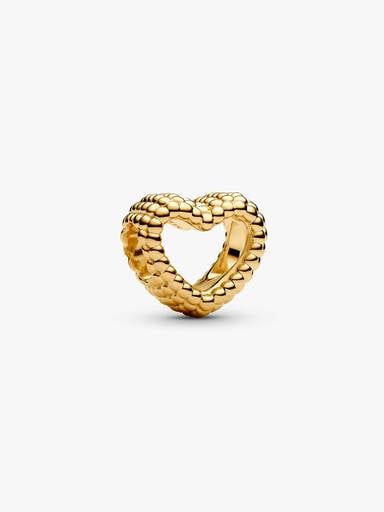 Charm Corazón Abierto con Cuentas