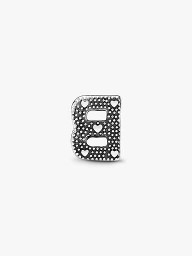 Charm en plata de ley Letra B