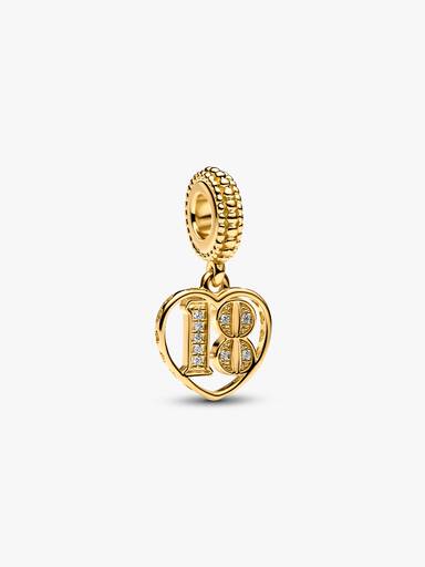 Charm Colgante Celebración del 18º Cumpleaños