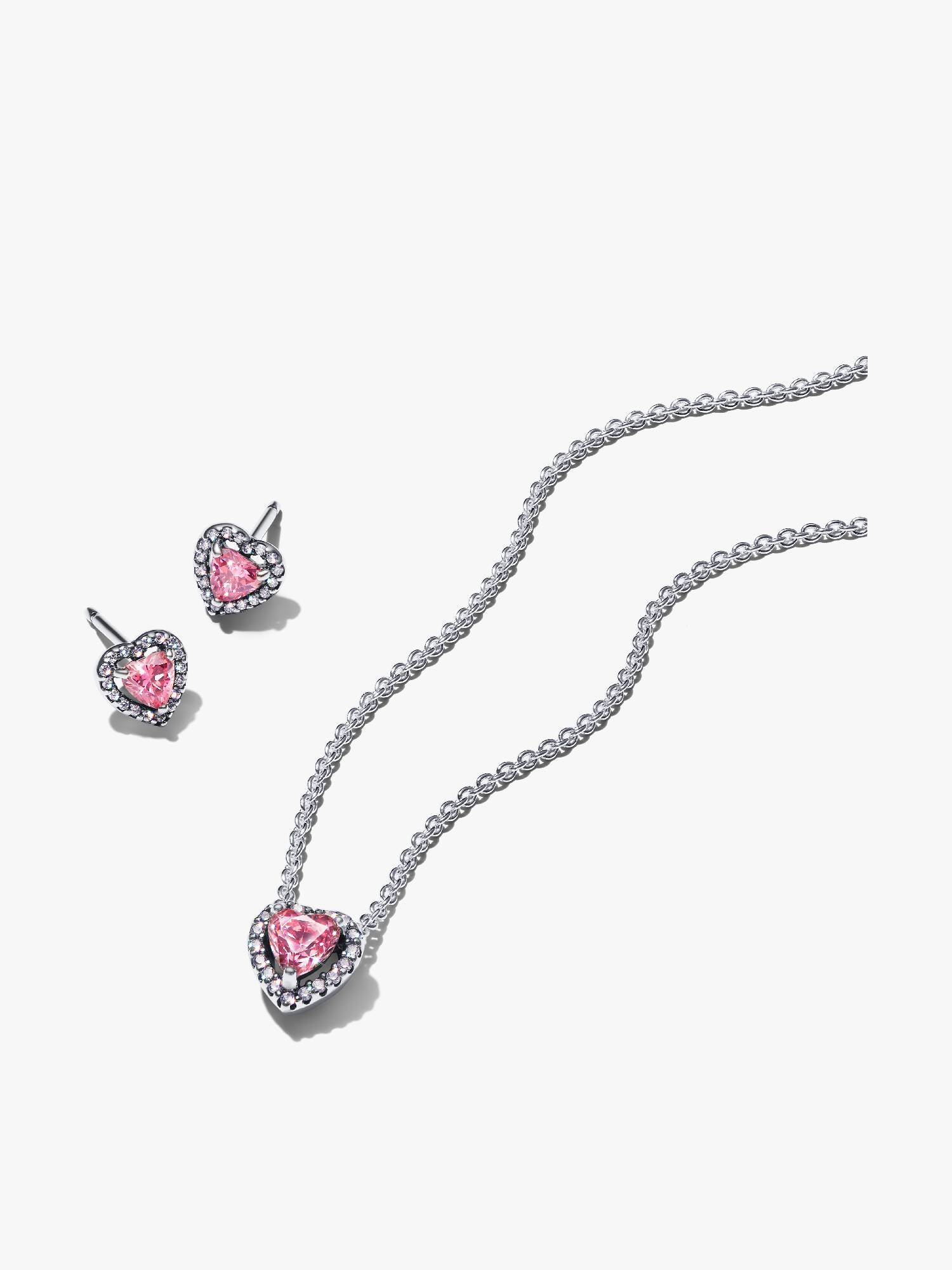 Conjunto para Regalo Joyas Corazón Rosa