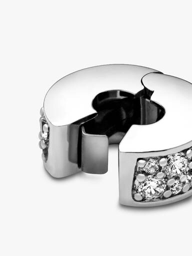 Charm de Clip Pavé Transparente
