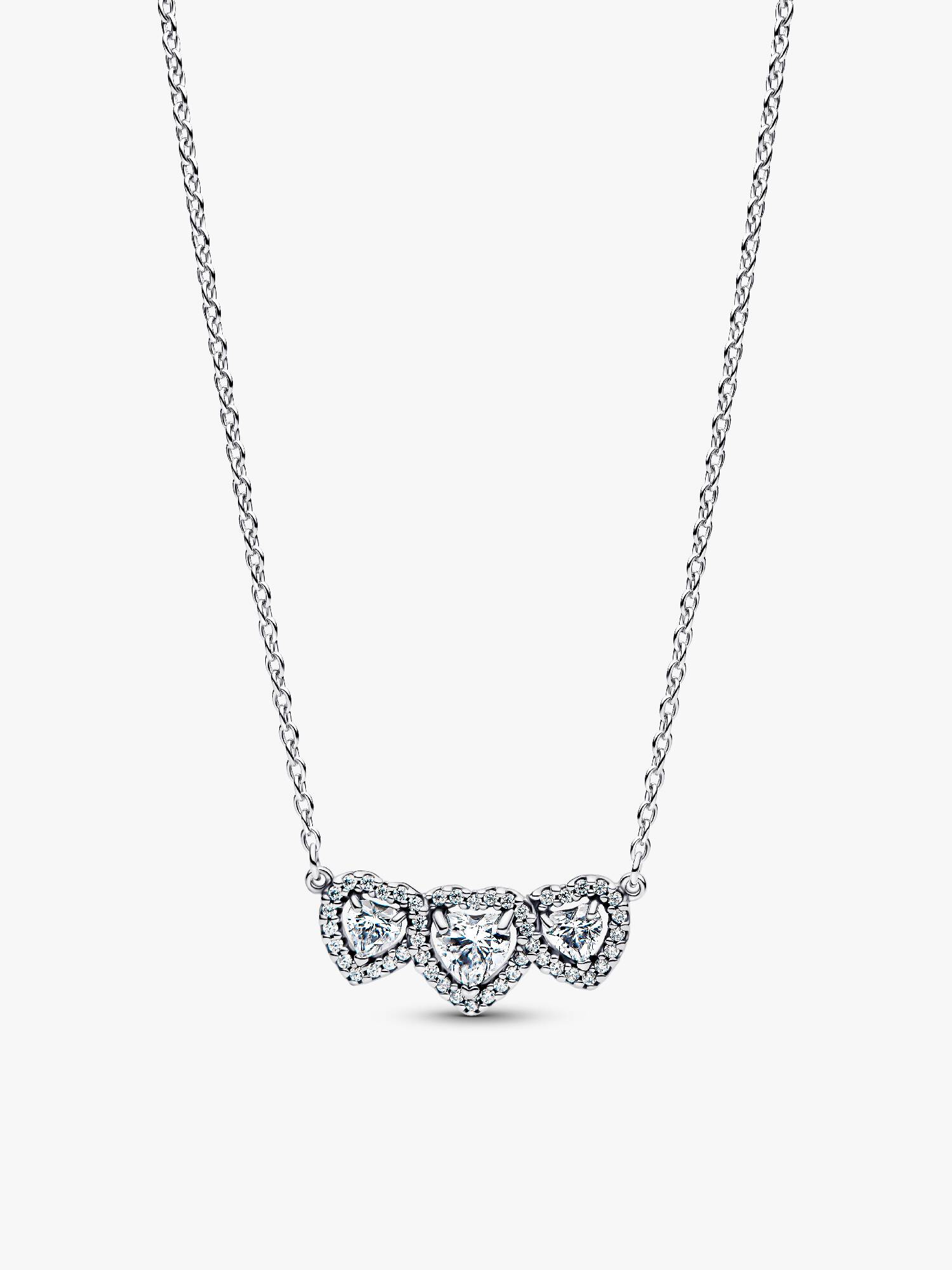Collares Triple Halo Corazón